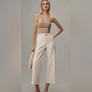 Size 31 Anthropologie Maeve Colette miracle fabric  Wide-Leg Pants